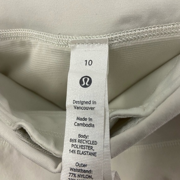 Lululemon White Tennis Skirt Size 10 - Picture 6 of 12